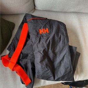 Helly Hansen Black Pants with Orange Accents